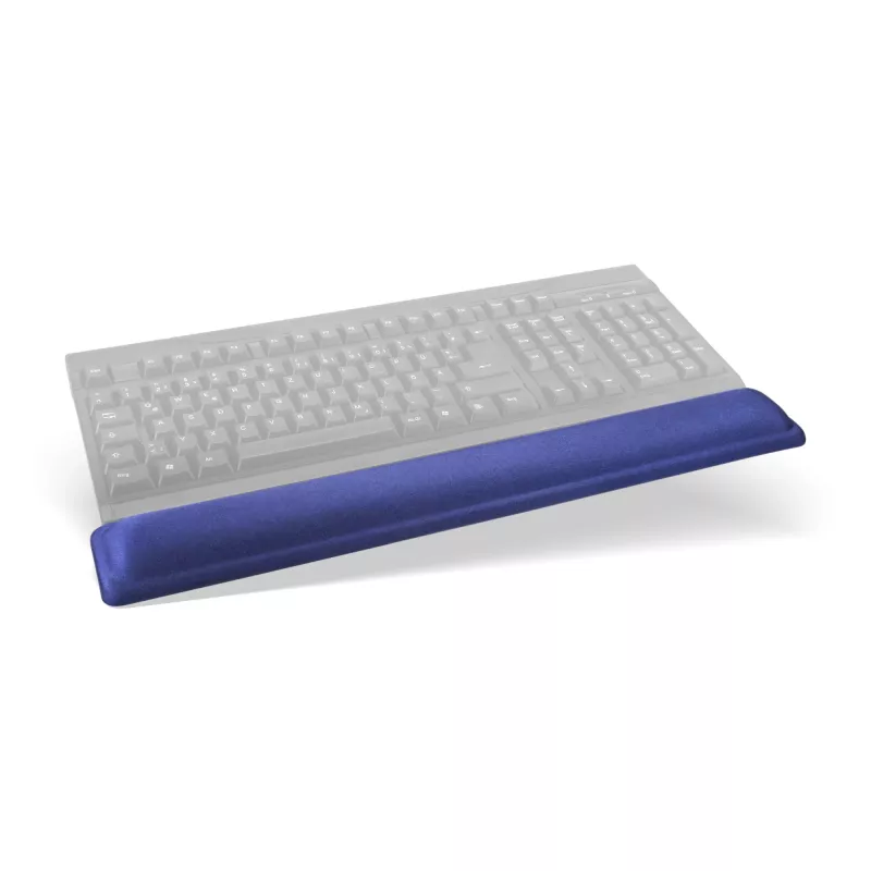 InLine Keyboard with gel wrist rest, blue, 464x60x23mm,