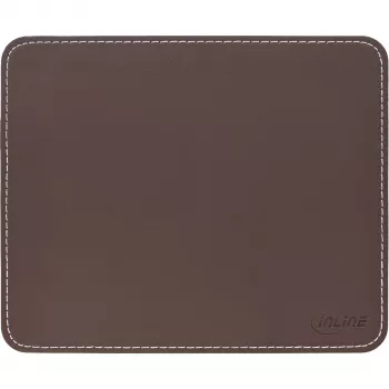 InLine Mouse Pad Premium PU Leather 255x220x3mm brown