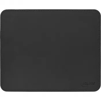 InLine Mouse pad Premium PU Leather black, 255x220x3mm