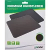 InLine Mouse pad Premium PU Leather black, 255x220x3mm