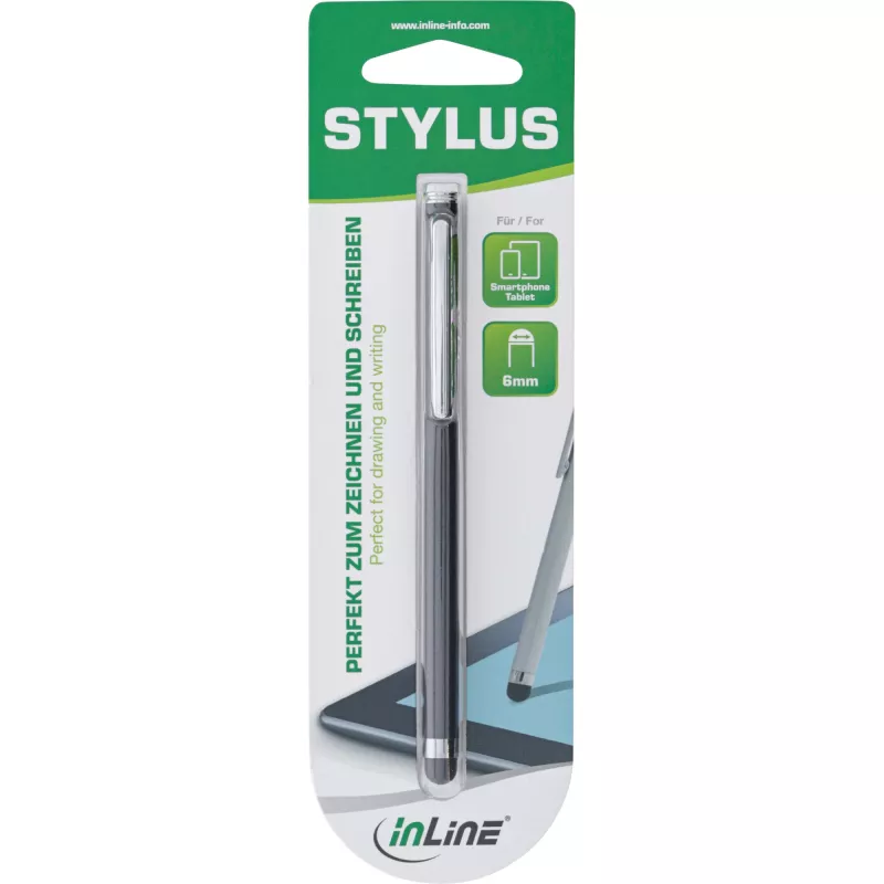 Stylus Pen InLine 55467S for Touchscreens Black