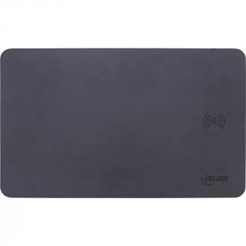 InLine Mouse pad, wireless charging, 370x225x7mm, black