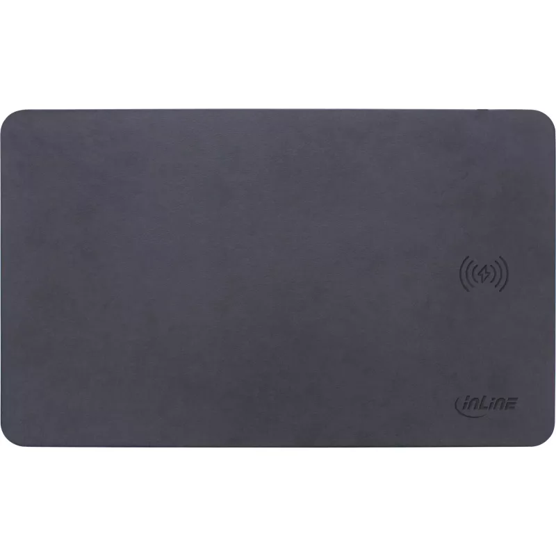 InLine Mouse pad, wireless charging, 370x225x7mm, black