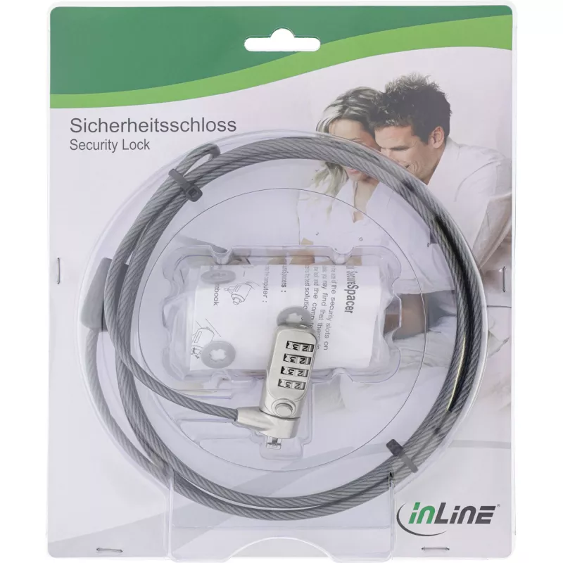 InLine Notebook Security Combination Lock 4.4mm x 2m
