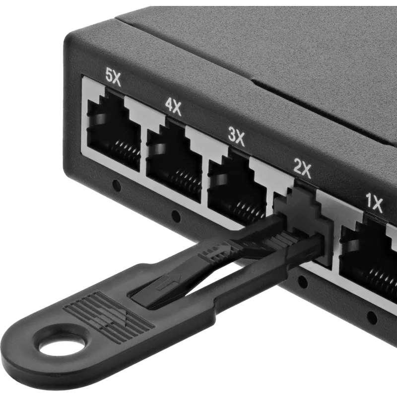 InLine RJ45 port blocker, 20 blocker refill pack, black