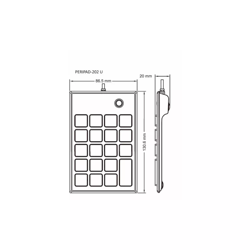 InLine 57161E keyboard Universal USB No Black