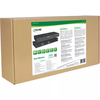 InLine 57885F KVM switch Rack mounting Black