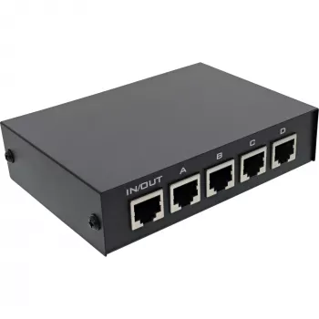 InLine RJ45 switch manual 1 to 4 5x RJ45 socket Fast Ethernet