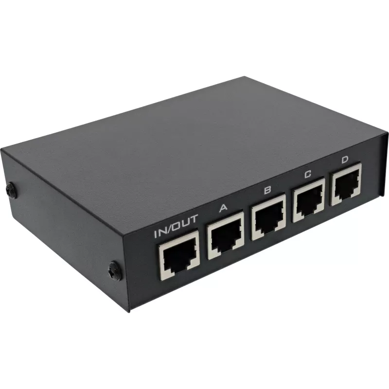 InLine RJ45 switch manual 1 to 4 5x RJ45 socket Fast Ethernet