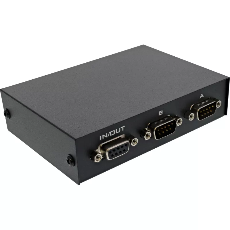 InLine Serial switch manual 2-port RS232 9-pin Sub-D Wired