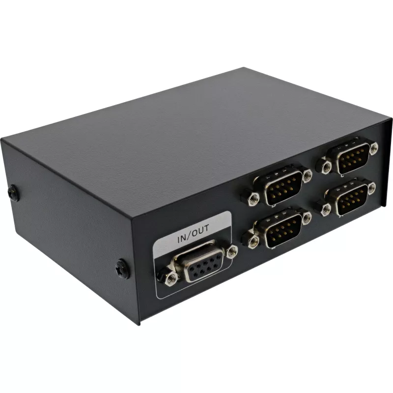 InLine Serial switch manual 4-port RS232 9-pin Sub-D Wired