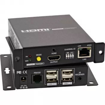 KVM Extender InLine 64601 4K HDMI USB over IP up to 100m