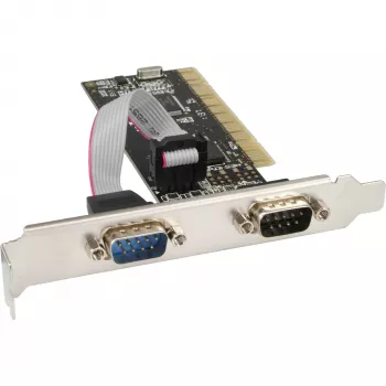 InLine PCI Multi I/O Controller Card 2 DB9 Serial Ports
