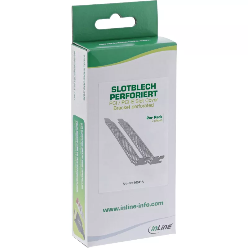 InLine PCI / PCI-E Slot Cover Bracket perforated 2pcs. Set