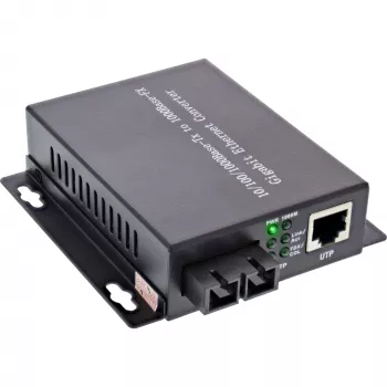 InLine Network Media Converter 10/100/1000Mb/s TP to FO (SC Duplex), MM, 550m