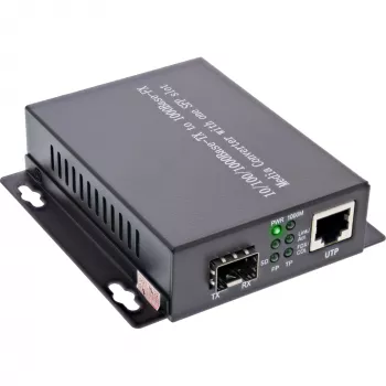 InLine Network Media Converter 10/100/1000Mb/s TP to SFP FO, MM, 550m