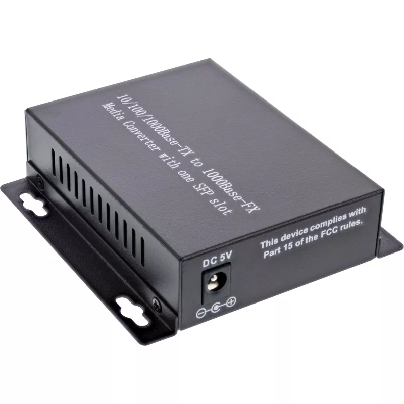 InLine Network Media Converter 10/100/1000Mb/s TP to SFP FO, SM, 20km
