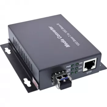 InLine 66659F network media converter 10000 Mbit/s 1310 nm Single-mode Black