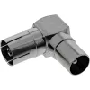 InLine Antenna Coaxial Connector IEC male to female angled metal 69915M