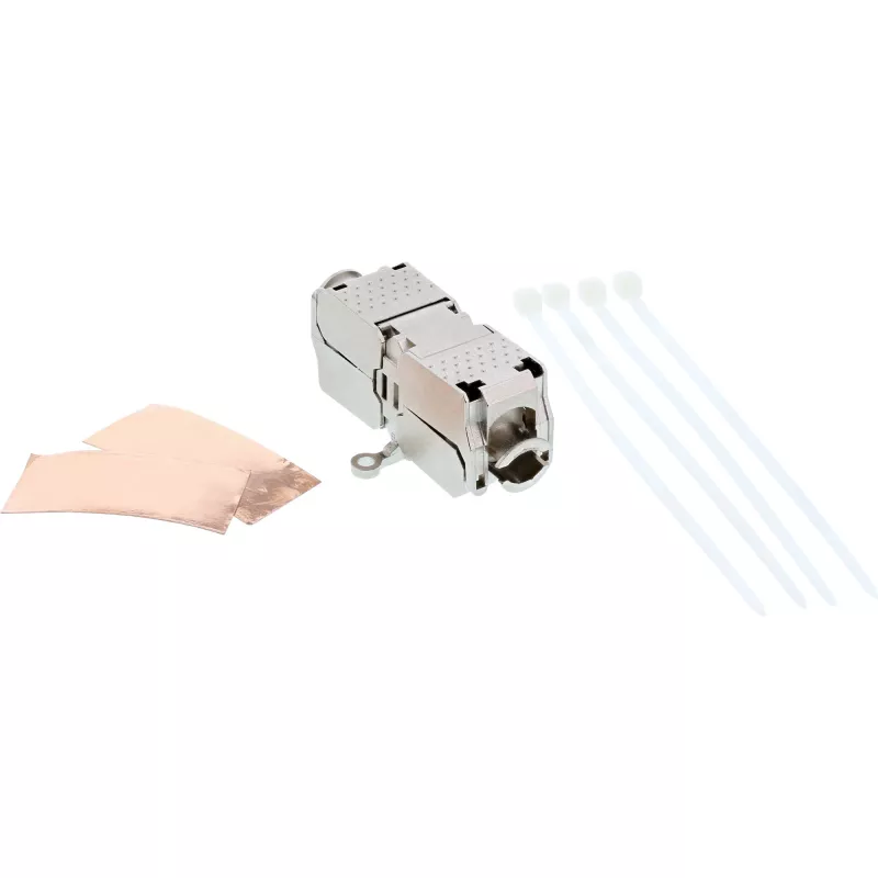 InLine , Cable connector, Cat.6A, LSA, shielded