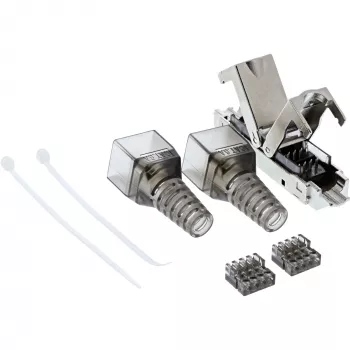 InLine Cable connector Cat.6A, shielded, narrow version