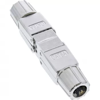 InLine Cable connector Cat.6A shielded tool free coupler 69992E