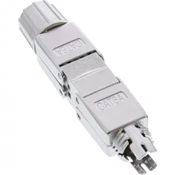 InLine Cable connector Cat.6A shielded tool free coupler 69992E