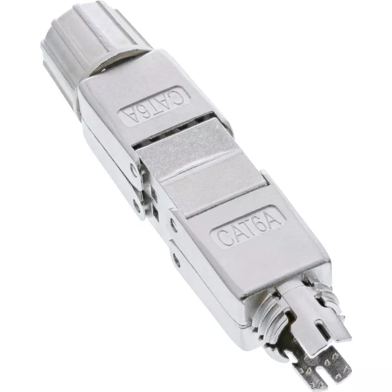 InLine Cable connector Cat.6A shielded tool free coupler 69992E