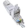 InLine Cable connector Cat.6A shielded tool free coupler 69992E