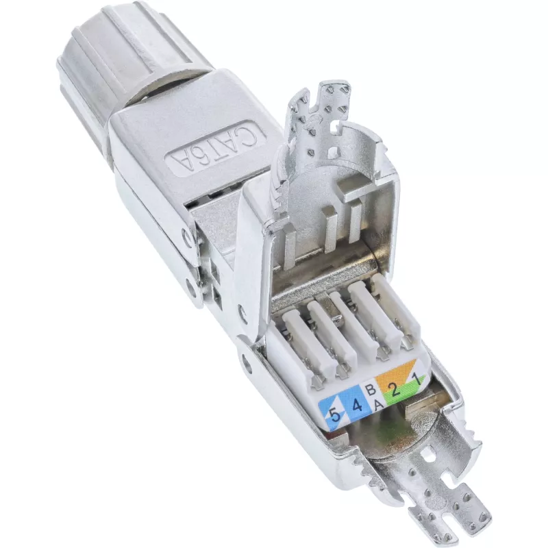 InLine Cable connector Cat.6A shielded tool free coupler 69992E