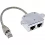 InLine Cat.5e ISDN T-Adapter RJ45 male to 2x RJ45 female 15cm