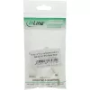 InLine modular plug 10P10C for crimping western jack to ribbon cable, transparent plastic, 10 pcs