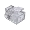 InLine Modular Plug 6P4C RJ11 for Crimping to Round Cable, 10 pcs.