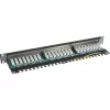 InLine Patch Panel 19 inch Cat.5e 24 Port 1U black RAL9005