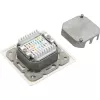 InLine Cat.6 Connection Box 2x RJ45 female to RAL9010 white horizontal