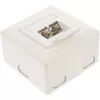 Wall Outlet Box surface or concealed mount 2x RJ45 vertical InLine 75602K