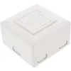 Wall Outlet Box surface or concealed mount 2x RJ45 vertical InLine 75602K