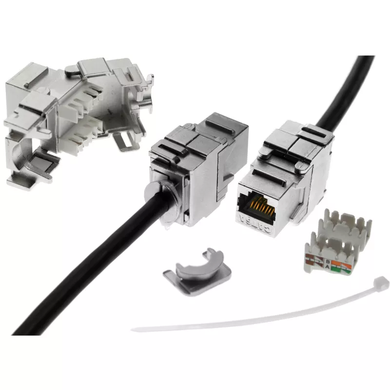InLine RJ45 Keystone Jack Snap-In module Cat.6a 76201A
