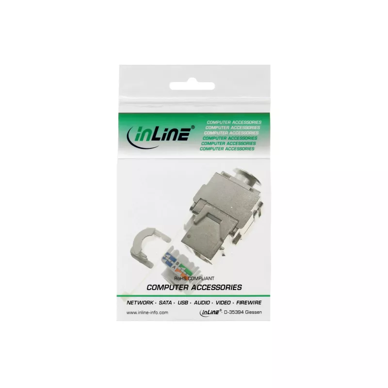 InLine RJ45 Keystone Jack Snap-In module Cat.6a 76201A