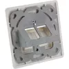 InLine Frame set for 2x RJ45 Bu/LSA inset, Keystone SNAP-In, RAL9010