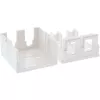 InLine Surface Mount Box for keystone 2x RJ45 white 76202B