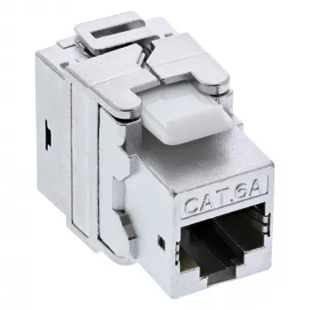 InLine Premium RJ45 Keystone Jack Snap-In module Cat.6a, with dust cover