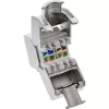 InLine RJ45 Keystone Jack Snap-In module Cat.8.1 Flat Metallic 1 pc