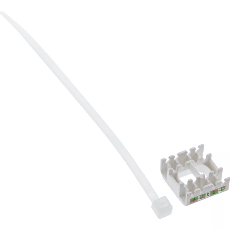 InLine RJ45 Keystone Jack Snap-In module Cat.8.1 Flat Metallic 1 pc