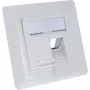 InLine frame set for 2x RJ45 keystone SNAP‑In, white RAL9010