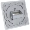 InLine frame set for 2x RJ45 keystone SNAP‑In, white RAL9010