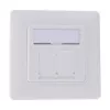 InLine frame set for 2x RJ45 keystone SNAP‑In, white RAL9010