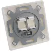 InLine Frame set for 2x RJ45 Keystone SNAP-In 90°, white RAL9010