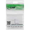 InLine Frame set for 2x RJ45 Keystone SNAP-In 90°, white RAL9010