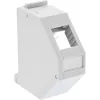 InLine Keystone Mounting for DIN rail, 1-port, light grey